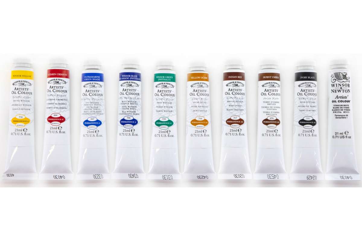Winsor & Newton - Artists' oil colour set 10x21ml (830752)