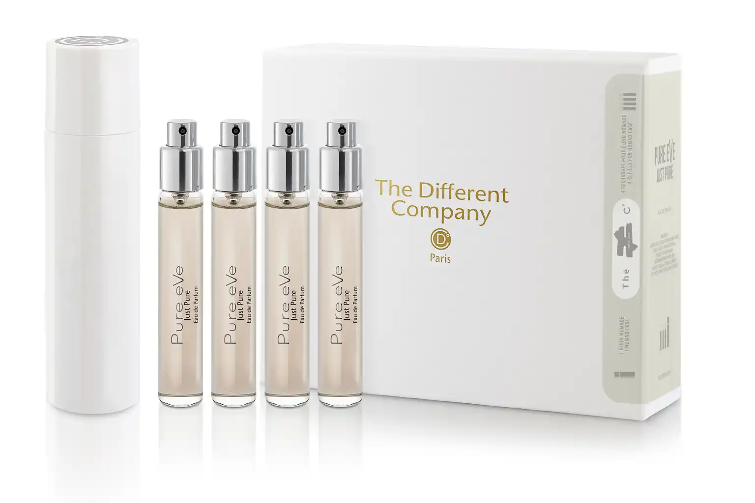 The Different Company - Pure EVe, Just Pure Travel Set EDP 4 x 7,5 ml + Travel Spray