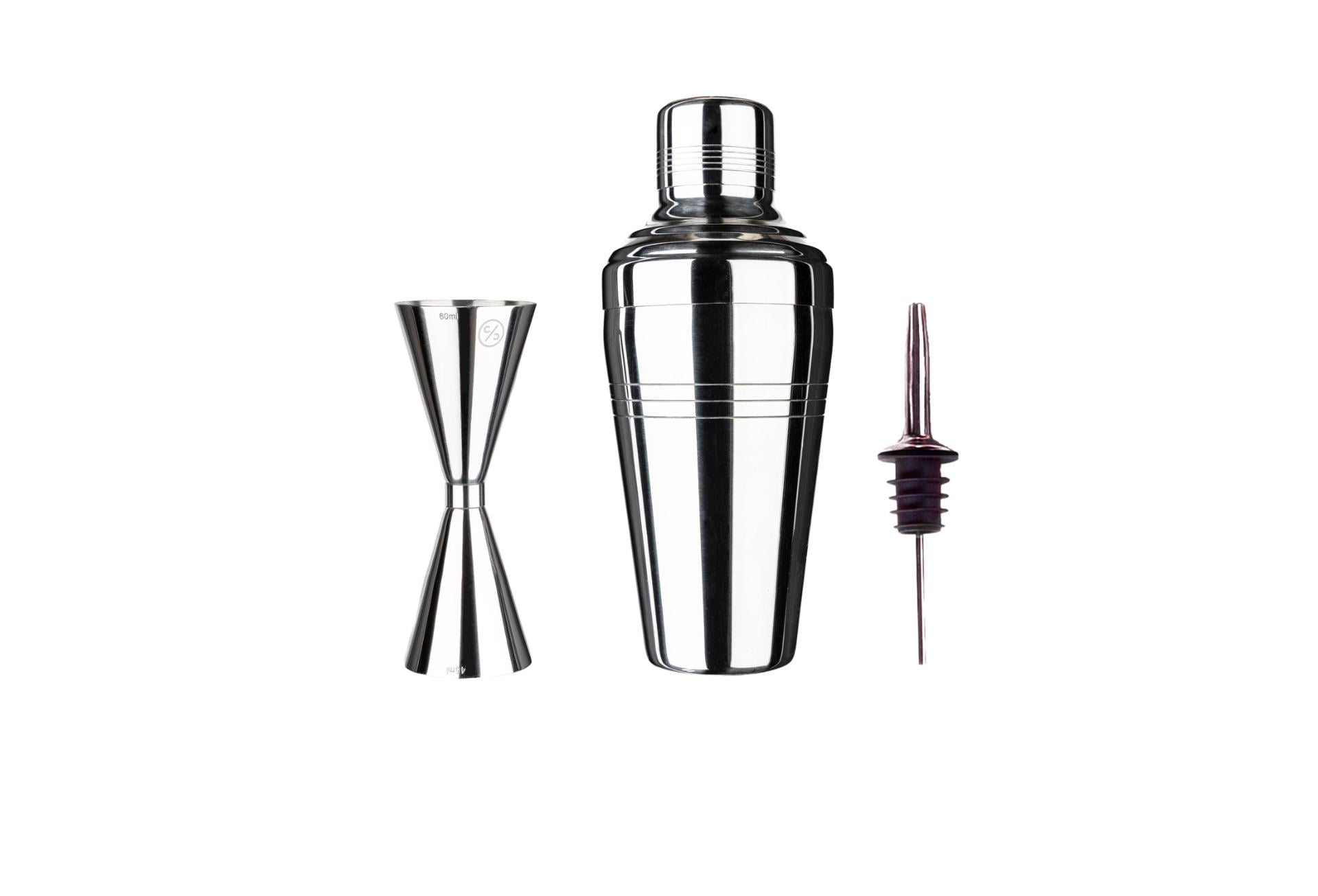 Cocktail Club - Bar Kit Mini - 3-piece Shaker, Jigger, Pourer