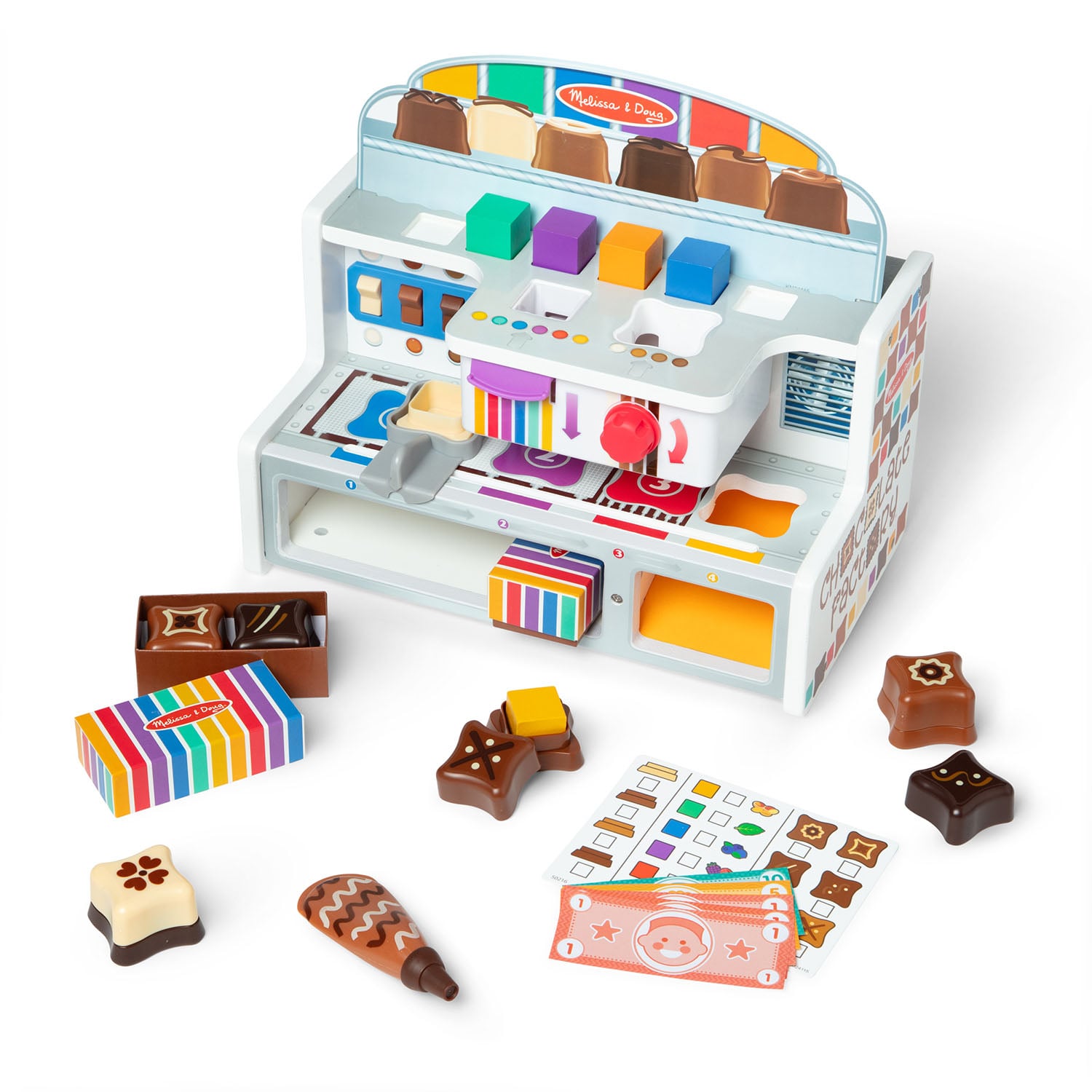 Melissa & Doug - Wooden Chocolate Factory Play Set