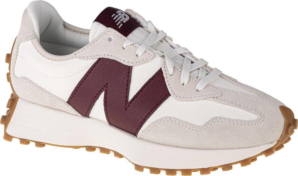 New Balance 327 Weiß Dunkelrot Damen Sneaker Hellgrau WS327KA 37.5