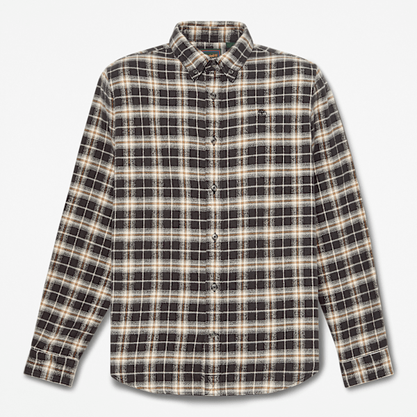 Timberland - Camicia Vestibilità regular a Quadri in Flanella da Uomo in nero, Uomo, nero, Taglia: S