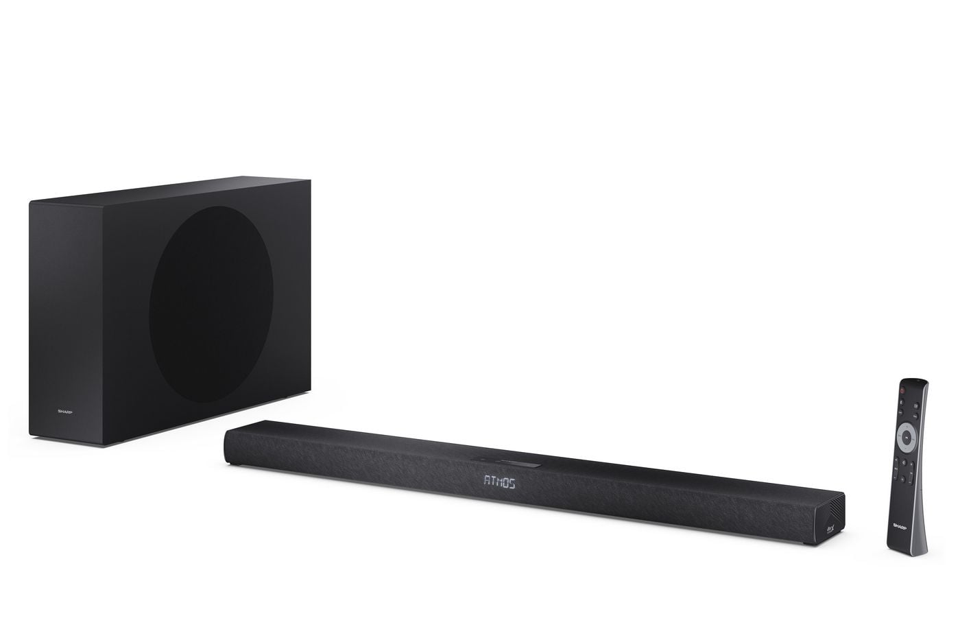 Sharp - 2.1ch Ultra-slim Dolby Atmos / DTS Virtual:X Soundbar with Wireless Subwoofer HT-SBW320