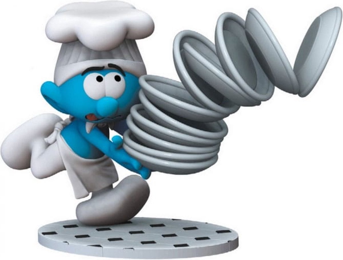 Figurine le schlumpfs cuisinier Plastoy