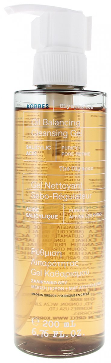 Korres Olympus Tea, Reinigungsgel für das Gesicht, 200 ml