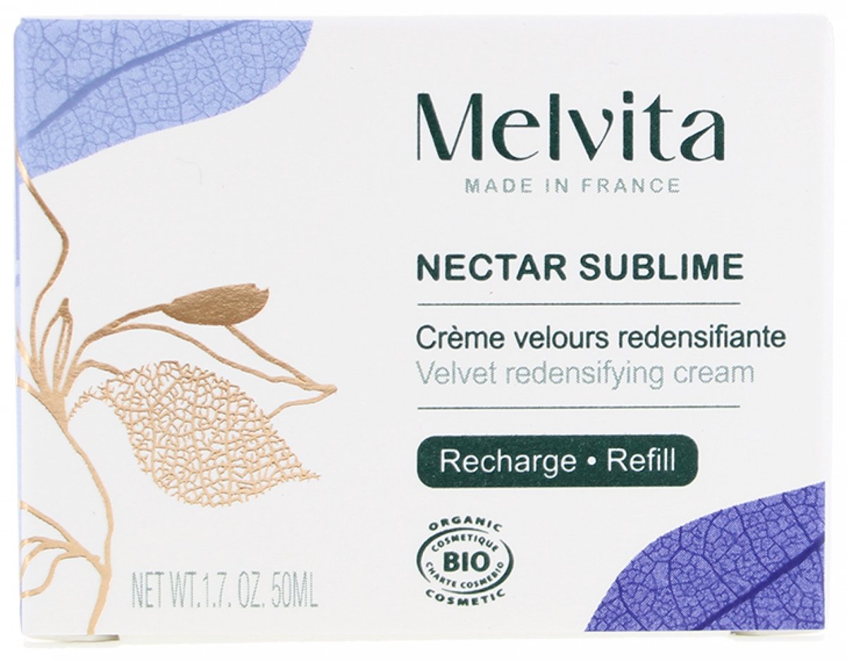 Melvita Nectar Sublime Bio-Creme zur Hautstraffung, Nachfüllpackung, 50 ml