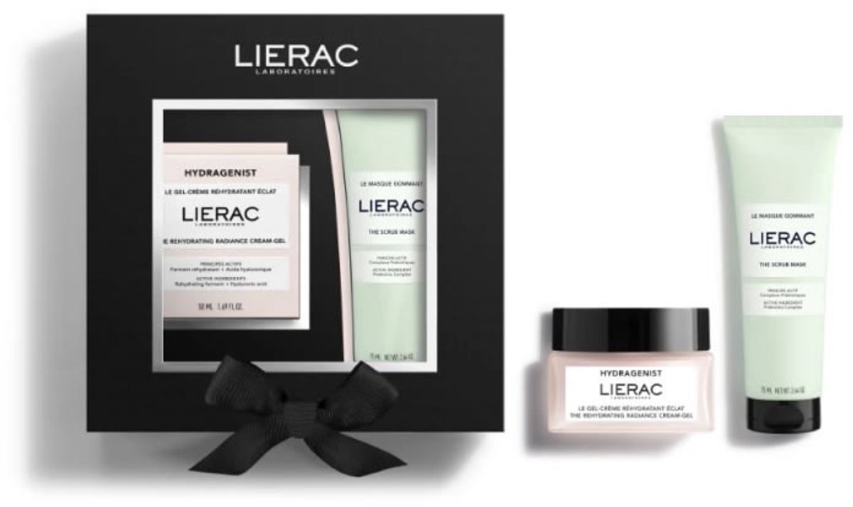 Lierac Hydragenist Radiance Feuchtigkeitscreme 50 ml + Peeling-Maske 75 ml