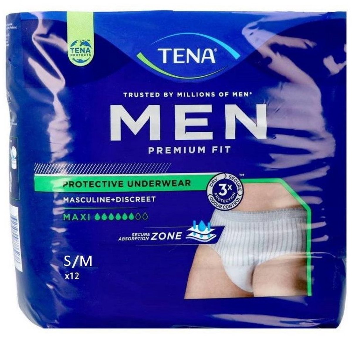 Tena Men Premium Fit Maxi Größe S/M 12 – saugfähige Unterwäsche