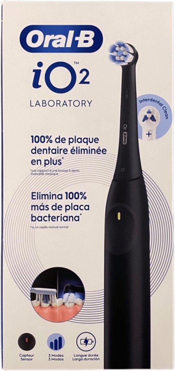ORAL B IO 2 SCHWARZE ELEKTRISCHE ZAHNBÜRSTE