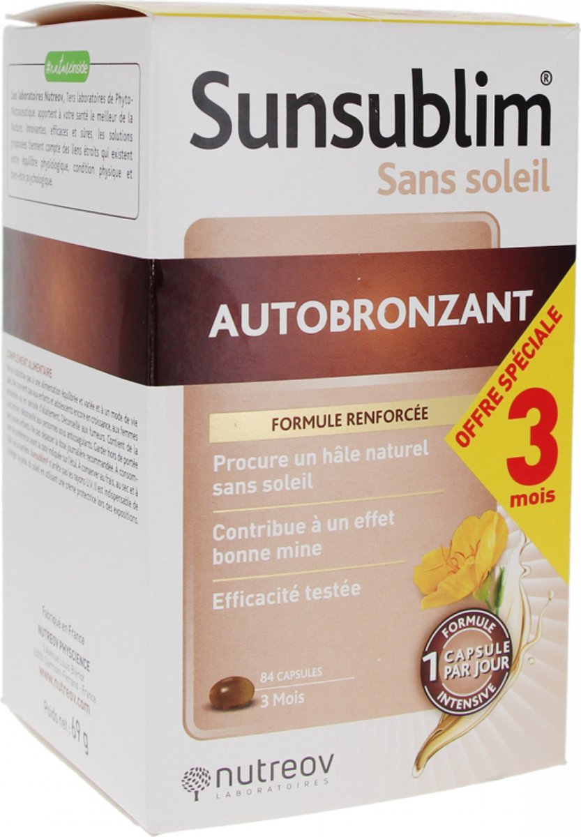 NUTREOV SUNSUBLIM SELBSTBRÄUNUNG OHNE SONNE 84 KAPSELN