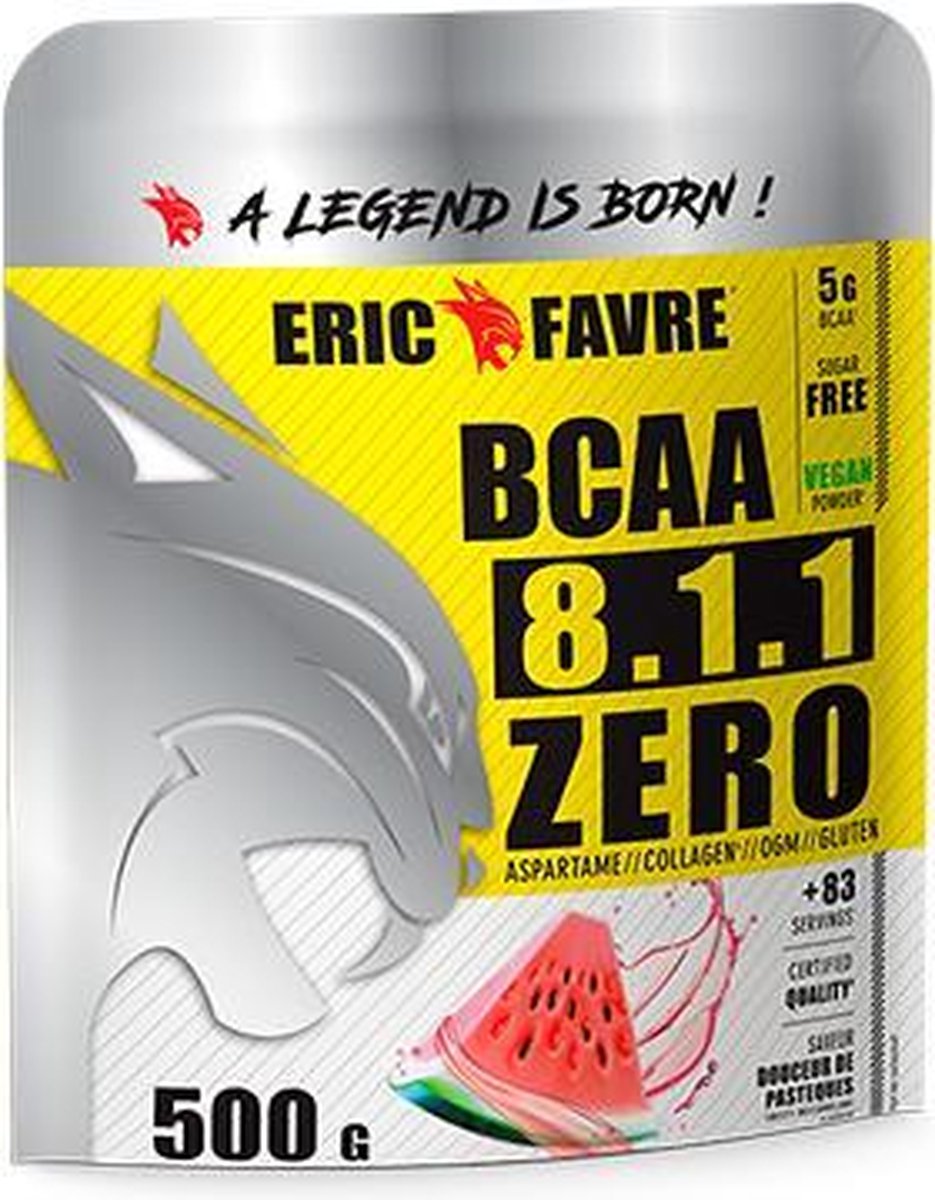 ERIC FAVRE BCAA 8.1.1 ZERO MIT WASSERMELONEN-GESCHMACK 500 G