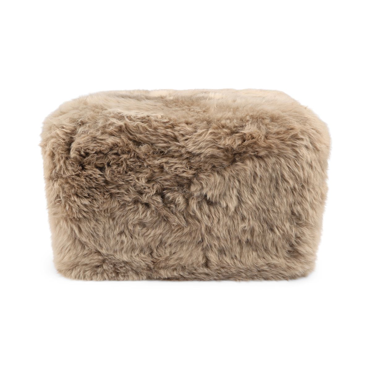 Lammfellpouf | Langhaar | Neuseeland | 50x50x32 cm