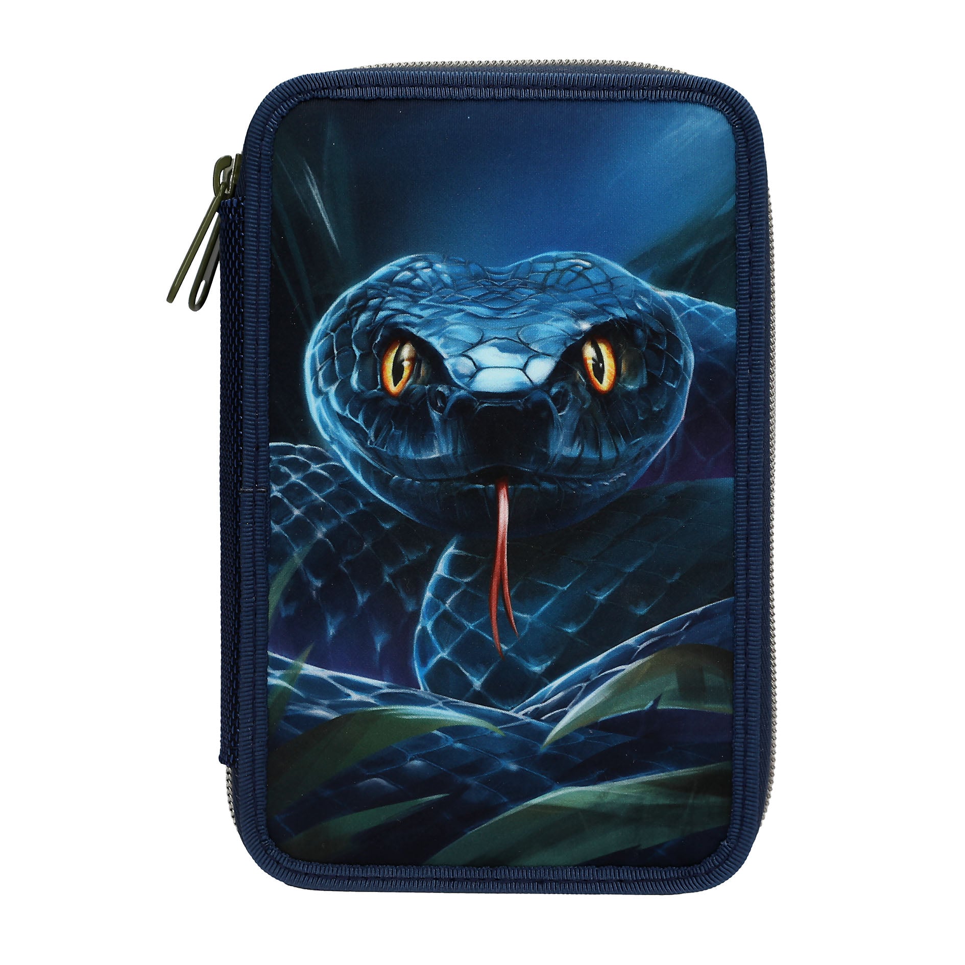 Dino World - Adventure World Double Pencil Case With Snake (0413977)