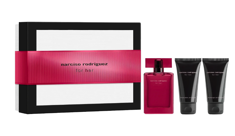 Narciso Rodriguez - Gift Set - For Her EdP Intense 50 ml + Body Lotion 50 ml + Shower Gel 50 ml