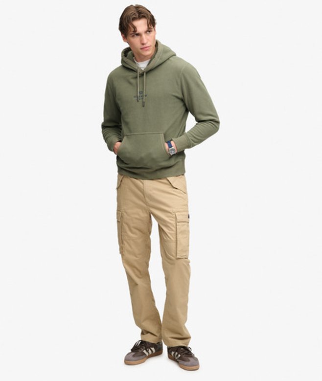 Superdry Herren Cargo-hose mit Schmaler Passform Beige - Größe: 30/32