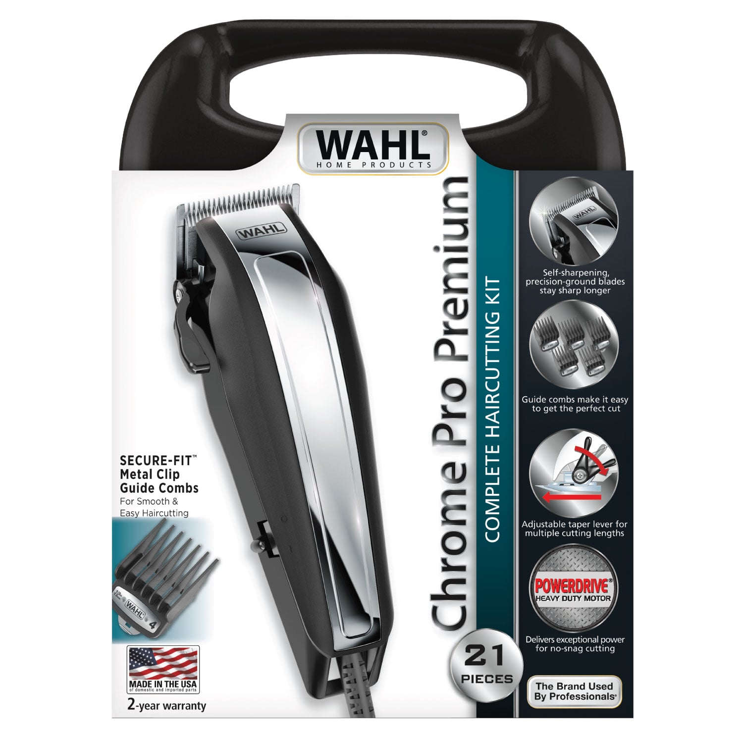 Wahl - Hair Trimmer ChromePro Premium