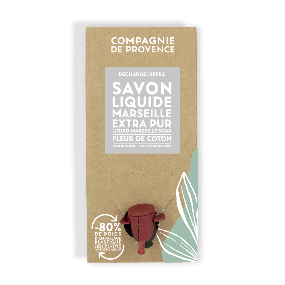 Compagnie De Provence - Liquid Marseille Soap Refill Cotton Flower 3 l (CDPSL03LCO)