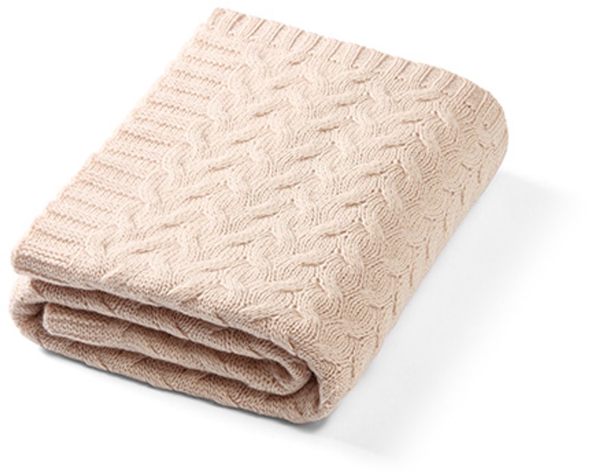 Babydecke aus Merinowolle, 75 x 100 cm, beige, ab 0 Monaten, Babyono