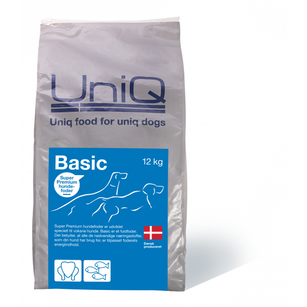 UniQ - Dog food Basic adult  12 kg - (101)