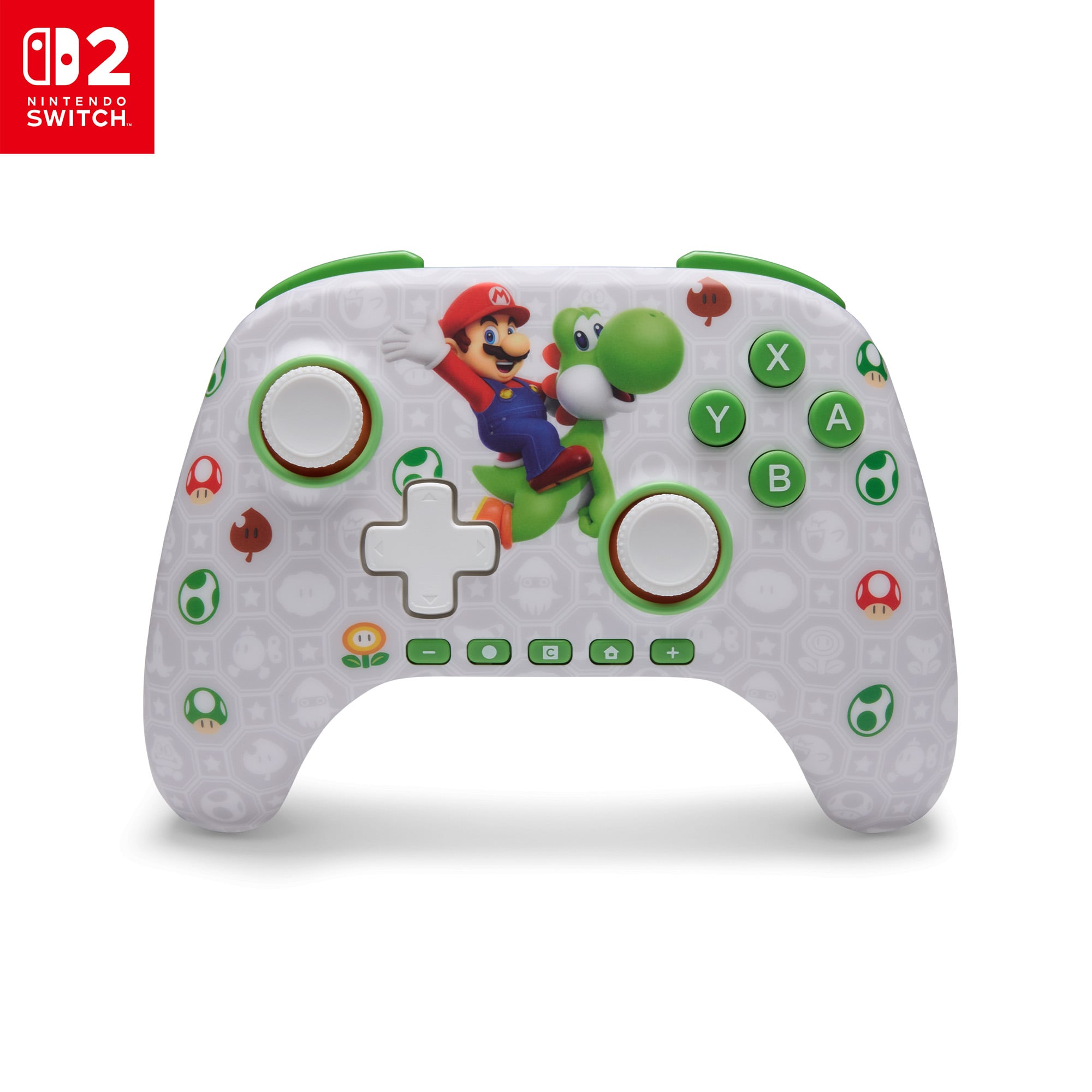 PowerA - Advantage Kabelloser Controller für Nintendo Switch 2 - Mario & Yoshi