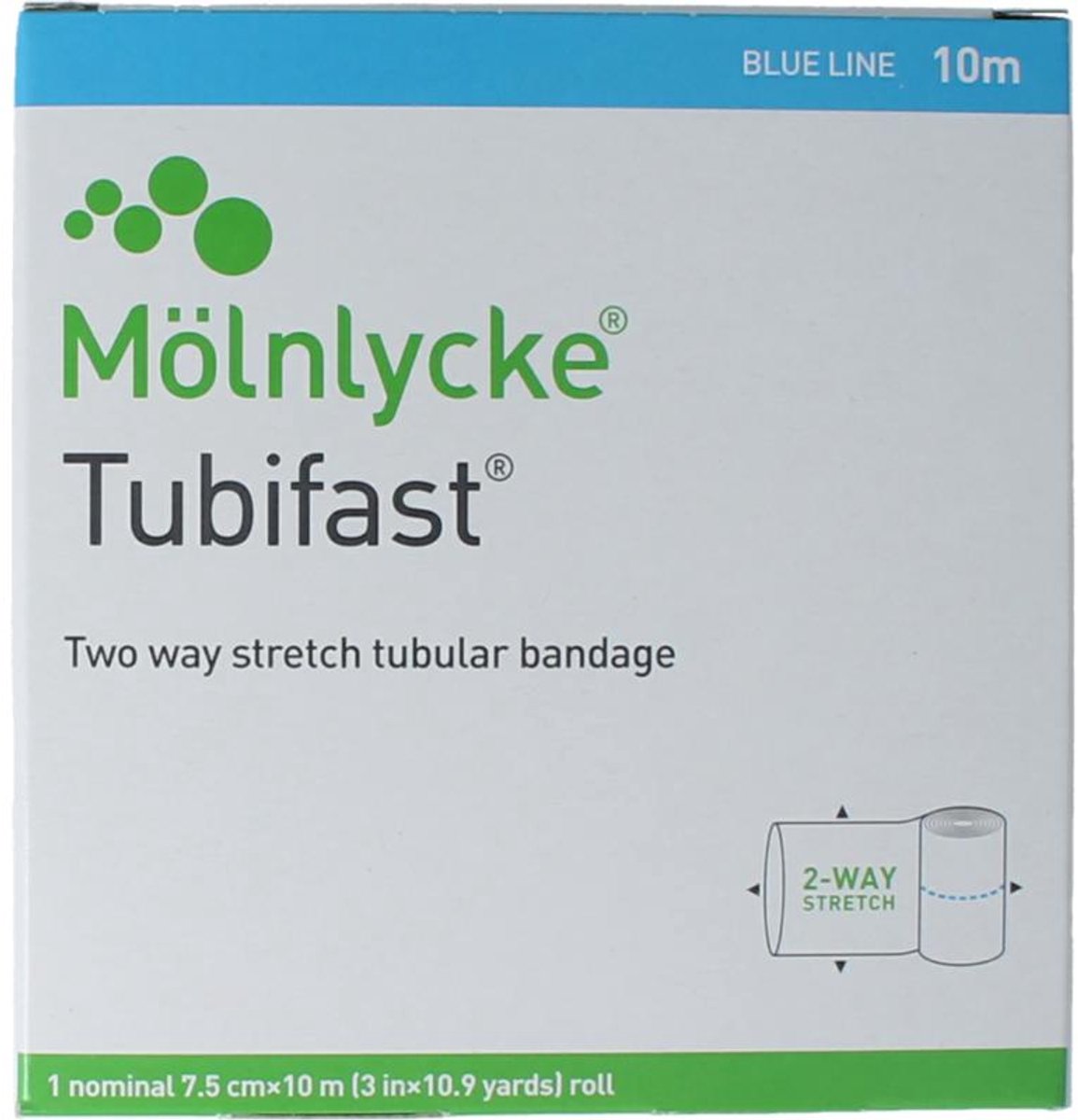 TUBIFAST 2-Way Stretch 7,5 cmx10 m blau 1 St Verband