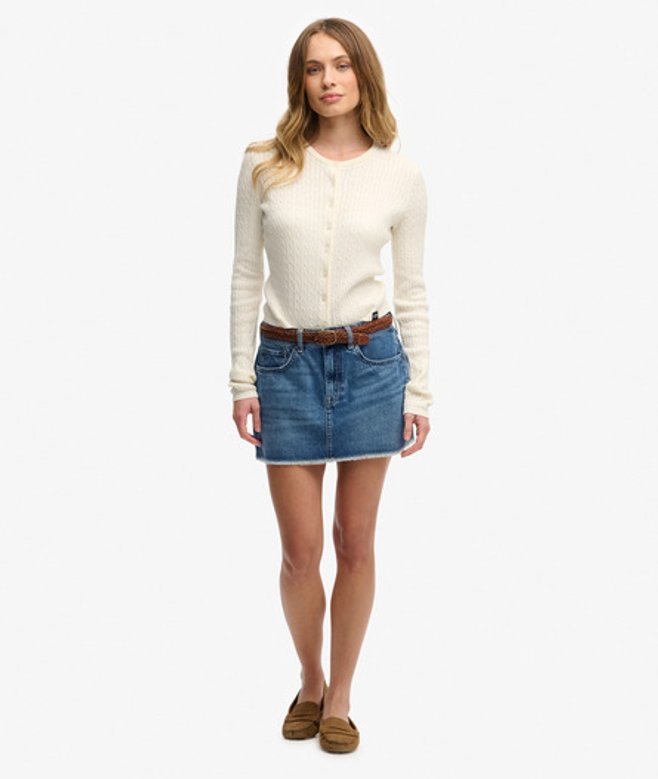 Superdry Damen Lässiges Travel Souvenir T-shirt Hellgrau - Größe: 36