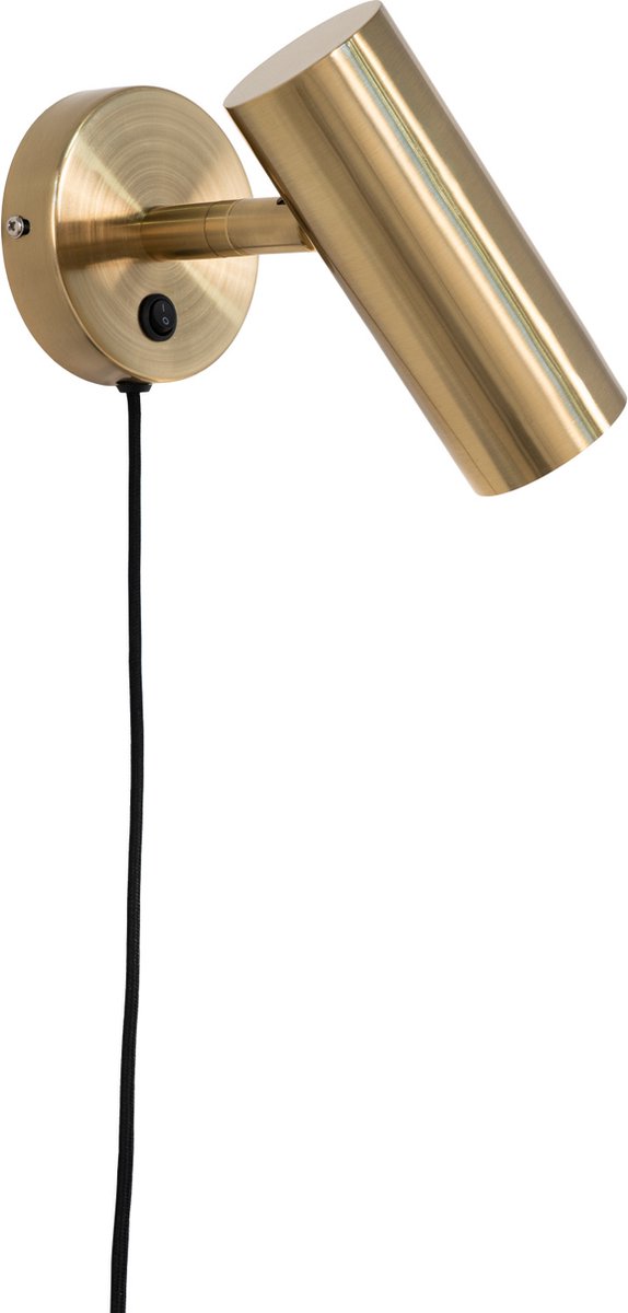 Lampe aus Messing mit Textilschnur House Nordic Paris Wall