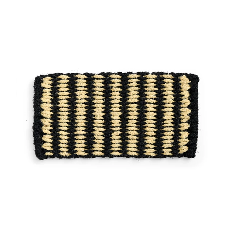 HAY - Stripe Wide Coco Fußmatte 40 x 80 cm (Schwarz & Weiß)