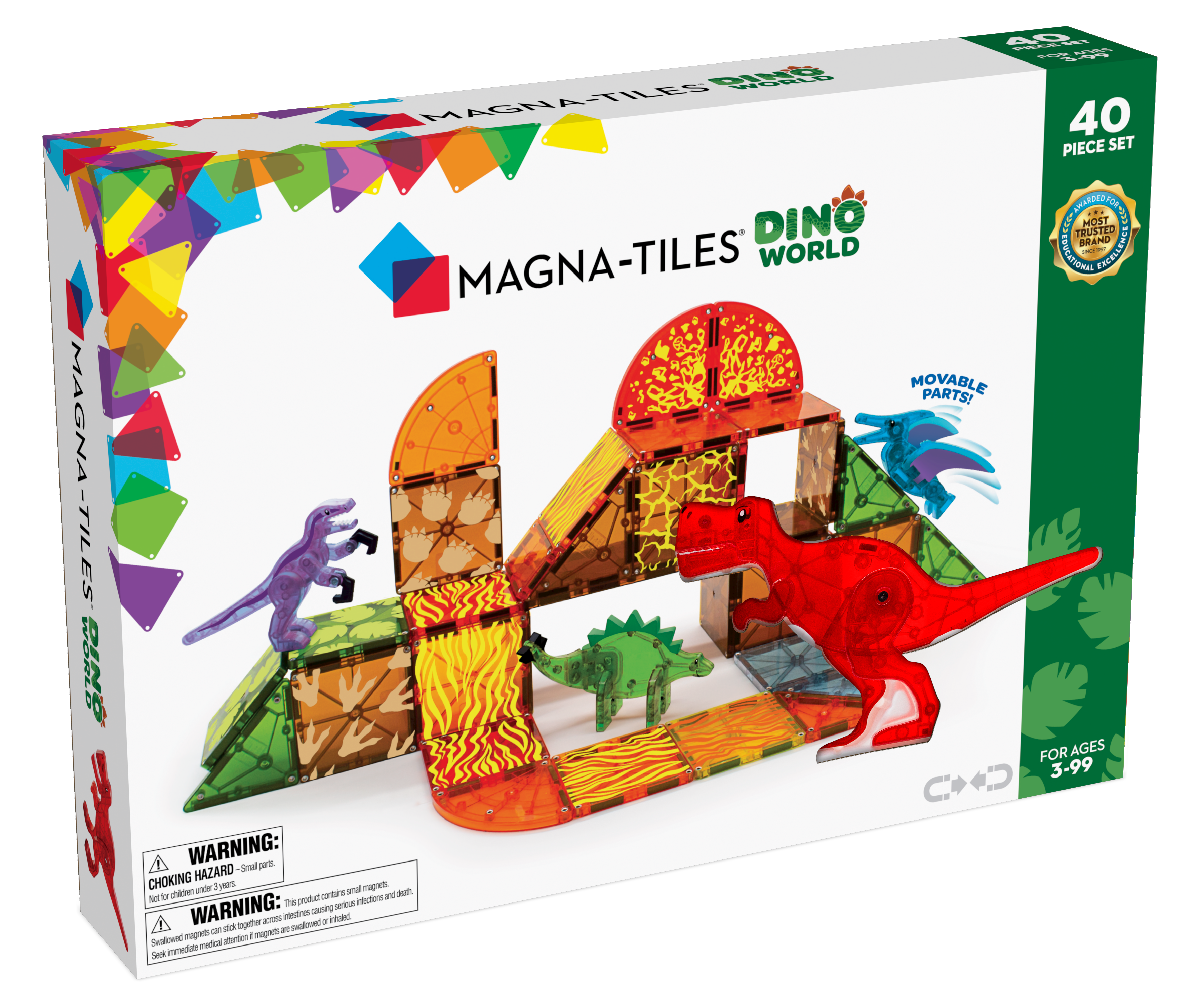 Magna-Tiles - Dino World 40 pcs set (90232)