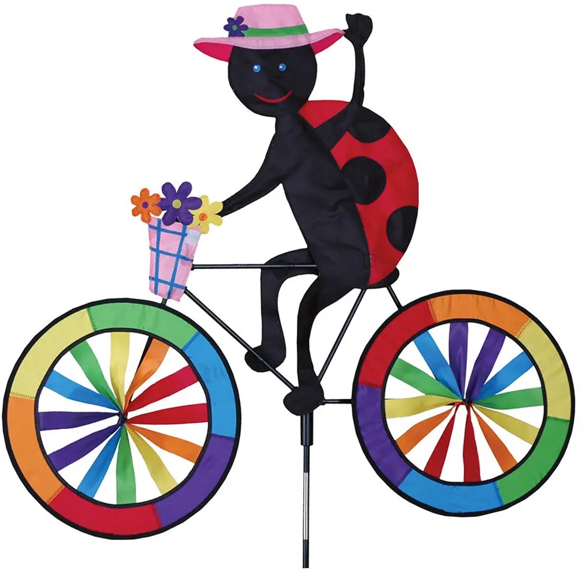 Wetterfahne Premier Kites Bike Spinner Ladybug