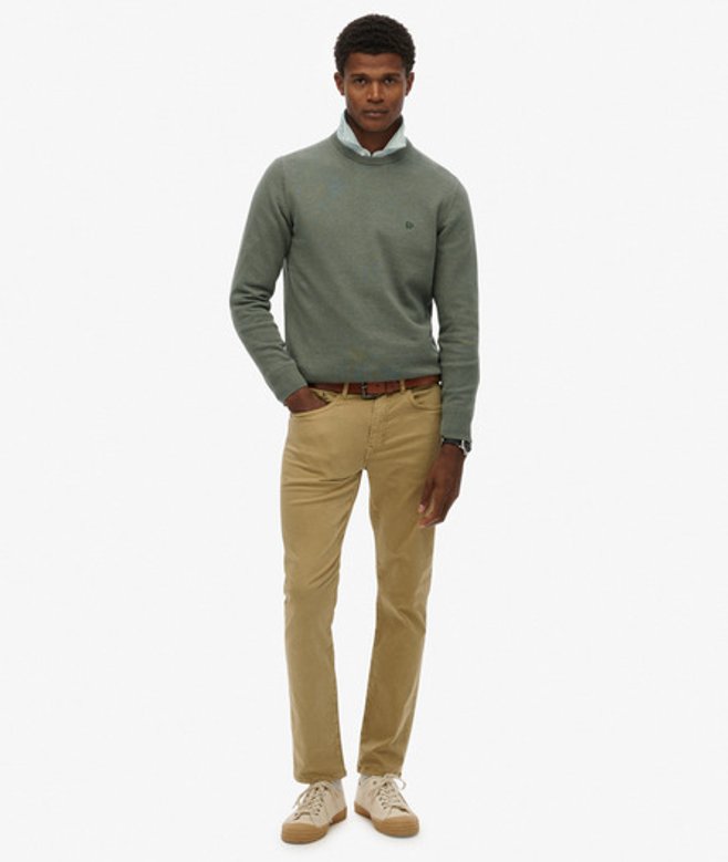 Superdry Herren The Merchant Store - Satin-hose mit Fünf Taschen Brown - Größe: 28/32