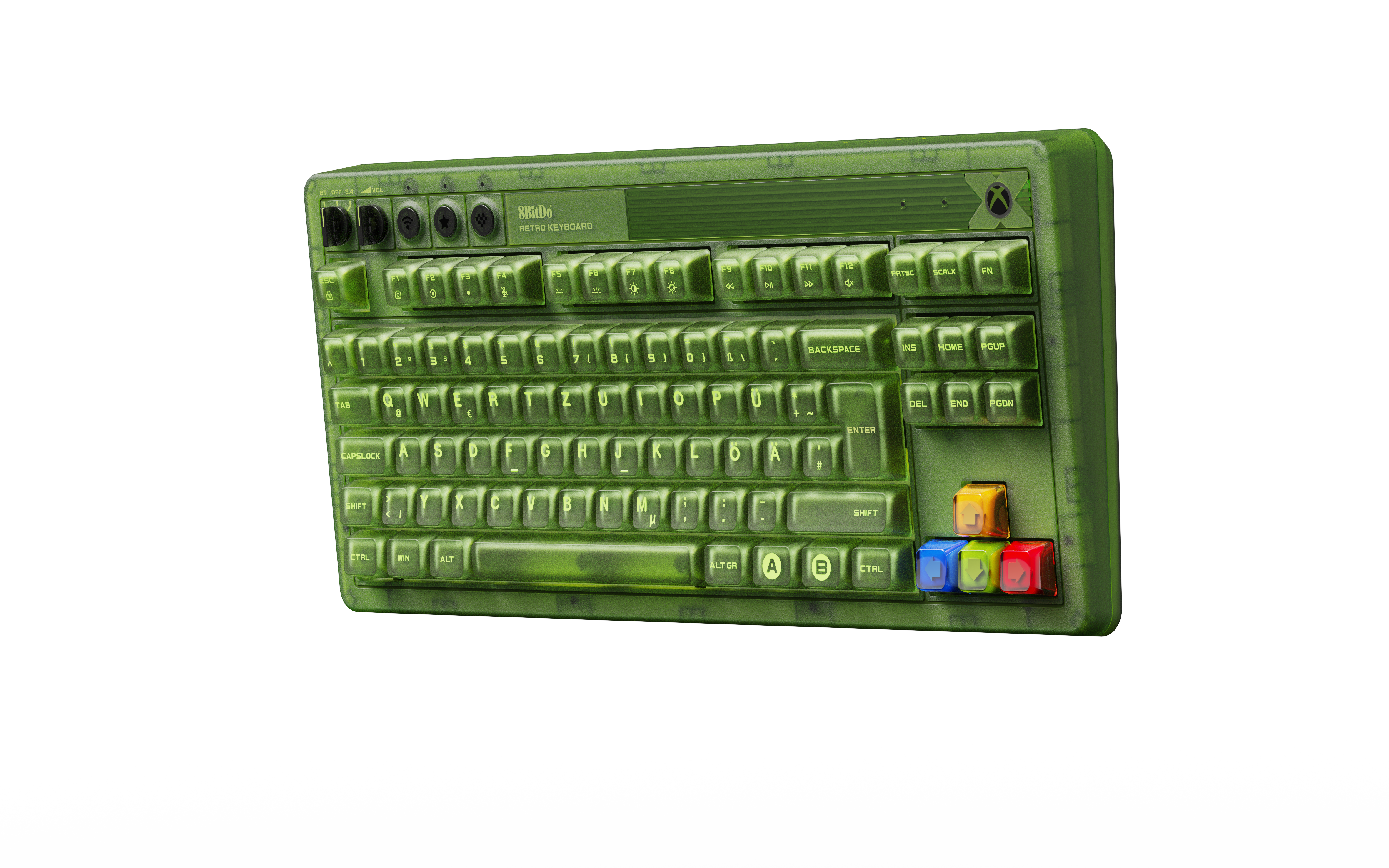 8Bitdo - Mechanical Keyboard Xbox Ed ISO (UK) - Green - 87 Keys Layout