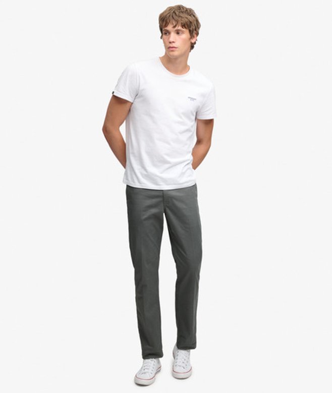 Superdry Herren Premium Chino mit Regulärer Passform Green - Größe: 34/32