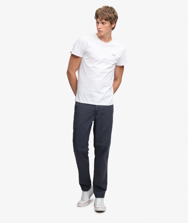 Superdry Herren Chino-hose mit Konischer Passform Black - Größe: 34/32