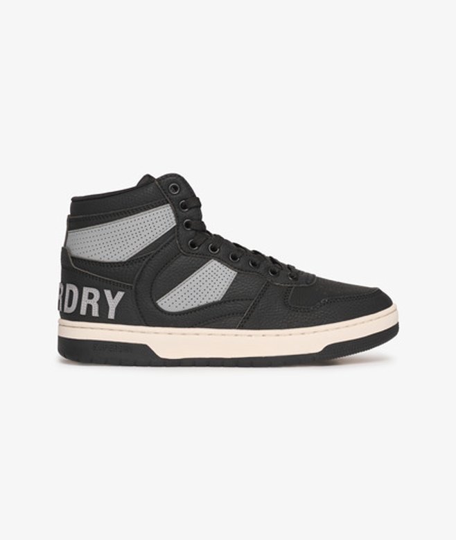 Superdry Damen Jump High Top Sneaker Schwarz - Größe: 38