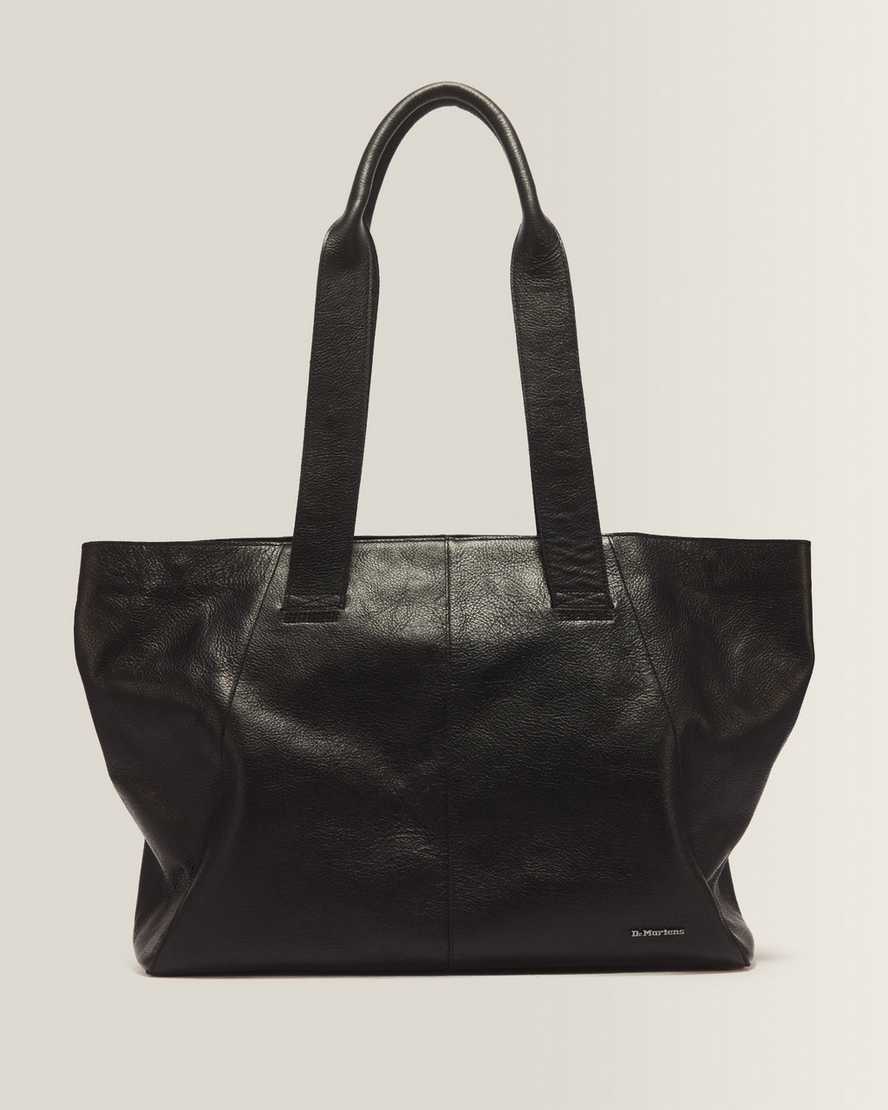 Dr. Martens Maxi Overdrive Leder Tote Bag in Schwarz