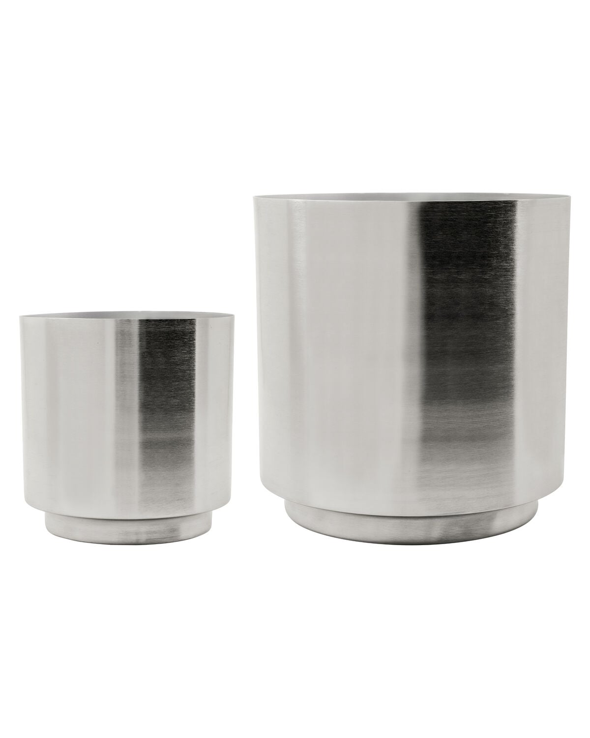 House Doctor - Plant Pot HDBailey - Silver Finish - Two Sizes