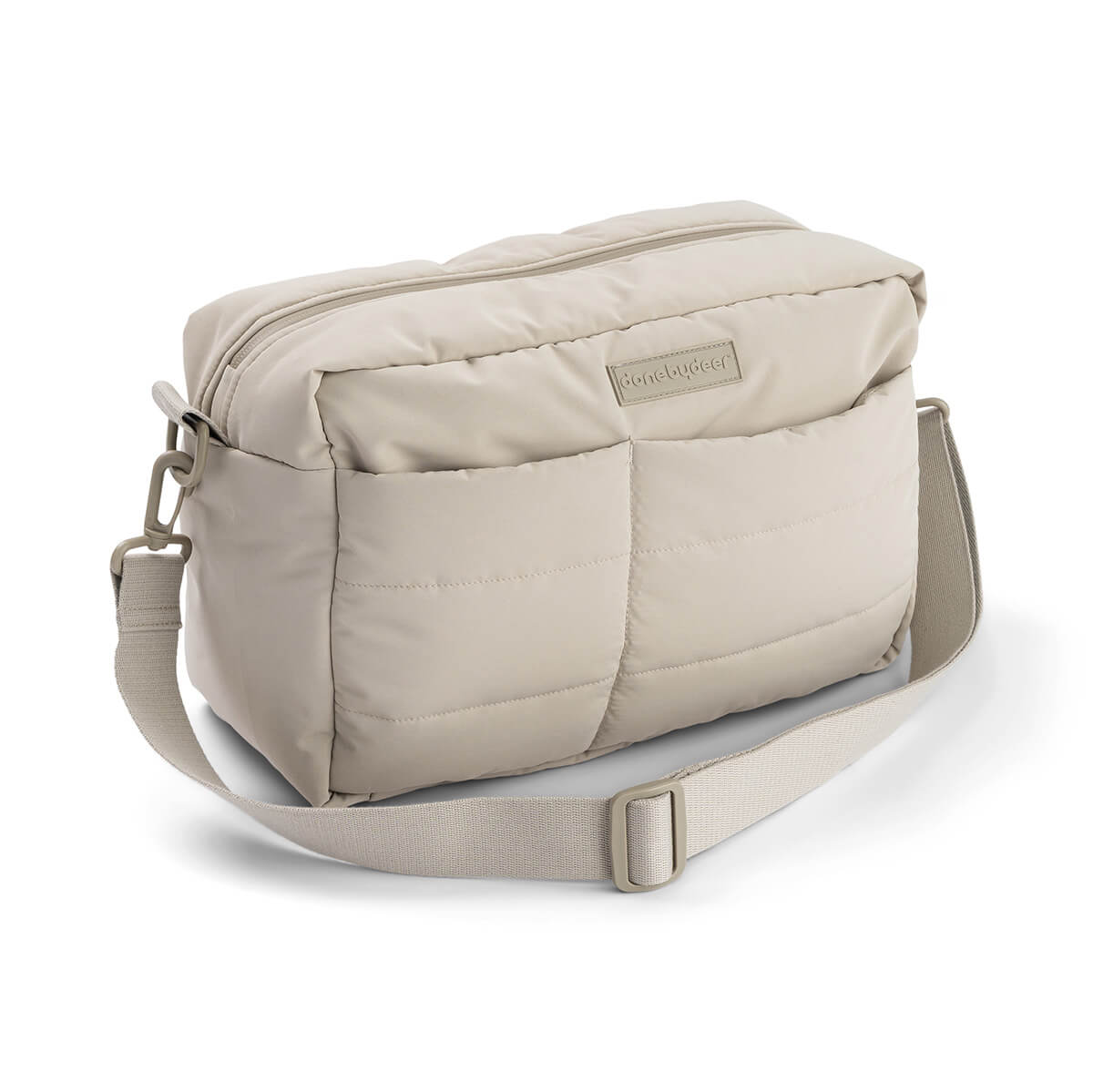 Done by Deer - Gesteppte kinderwagentasche - Sand - 35 x 15 x H 23 cm