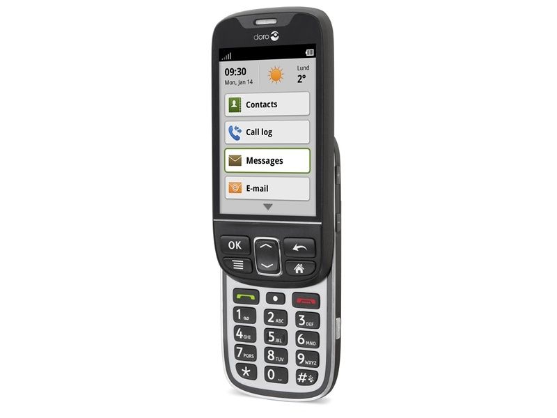 Doro PhoneEasy 740 - Smartphone - 3G Bluetooth Wifi - Zwart