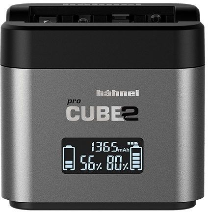 Hähnel ProCube2 - DSLR Charger - Dubbele lader voor 2 Nikon accu's - Zilver