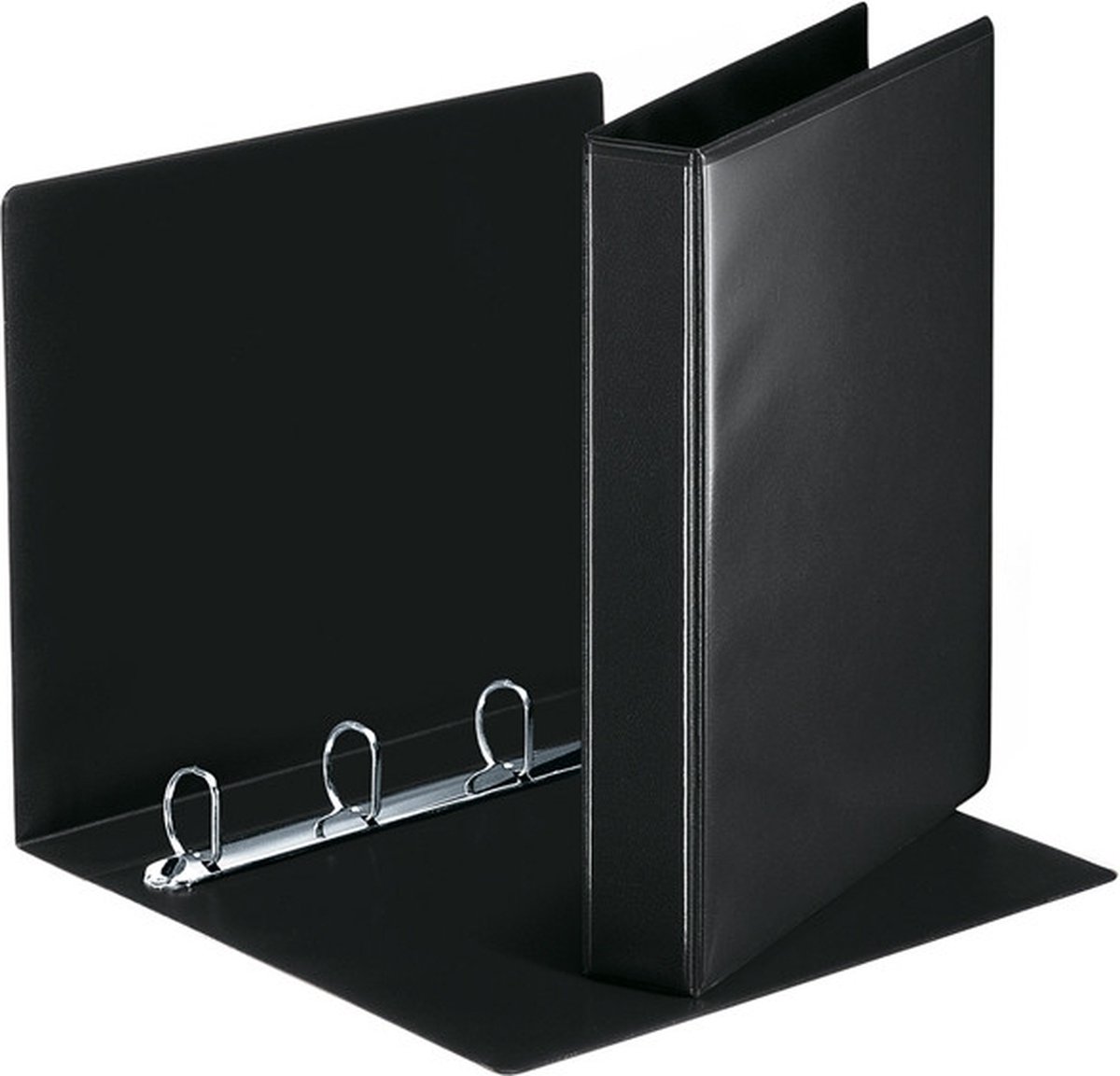 10 x Exacompta Präsentationsringbuch Kreacover A4 30mm 4 Ringe schwarz