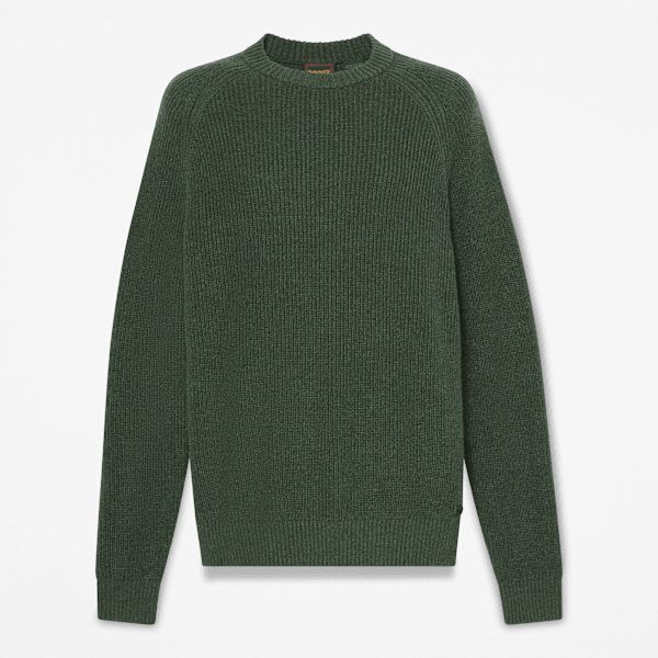 Timberland - Maglione Girocollo in Cotone da Uomo in verde scuro, Uomo, verde, Taglia: M