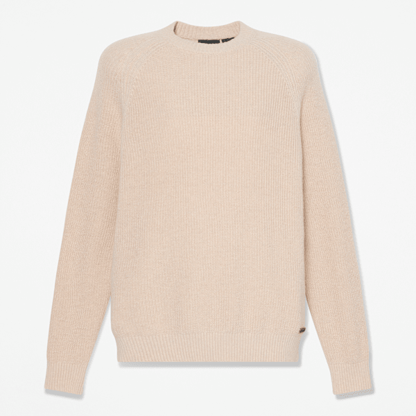 Timberland - Maglione Girocollo in Cotone da Uomo in beige chiaro, Uomo, beige, Taglia: L