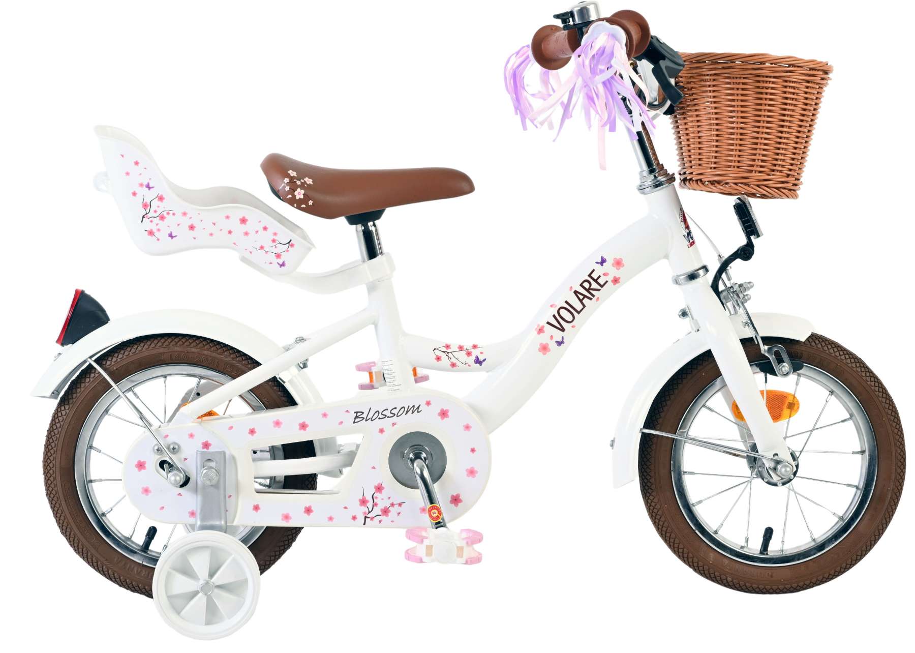 Volare – Kinderfahrrad 12" – Blossom White