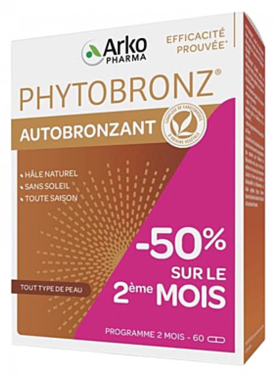 Arkopharma Phytobronz Selbstbräuner, 60 Kapseln