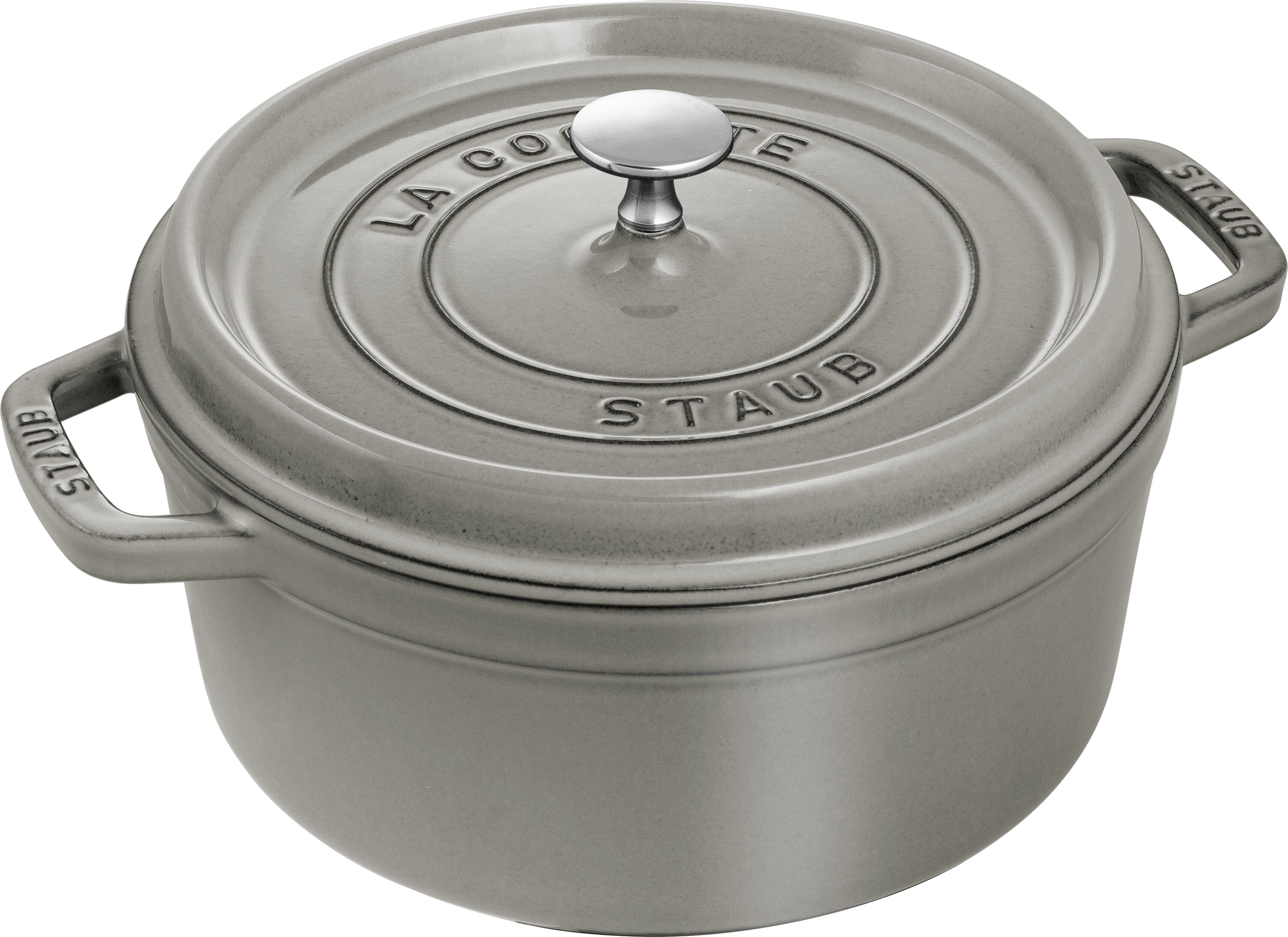 Staub - Cocotte - Graphite-grey - 24 cm