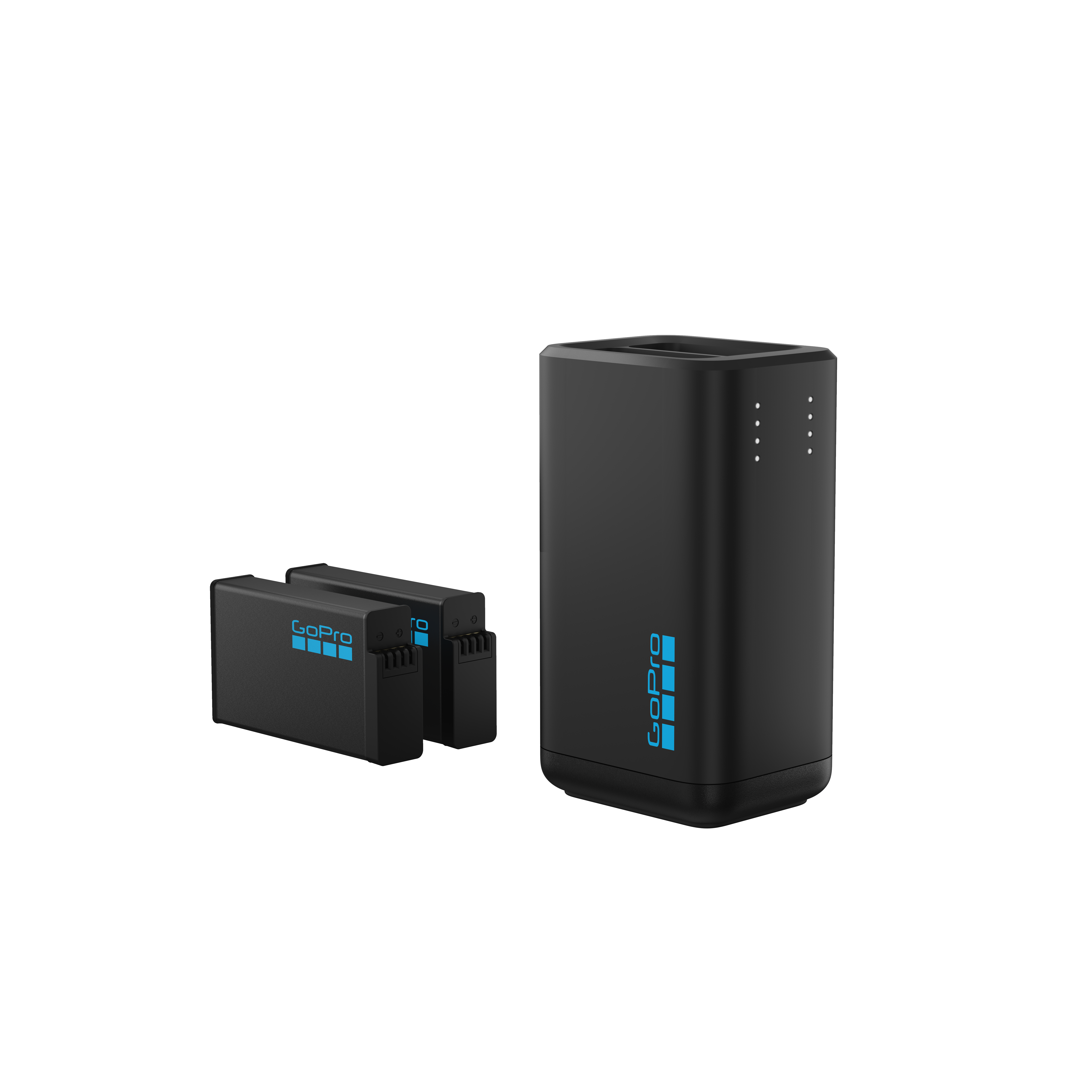 GoPro - Dual Battery Charger For MAX2 - 2 Enuro Batteries Included