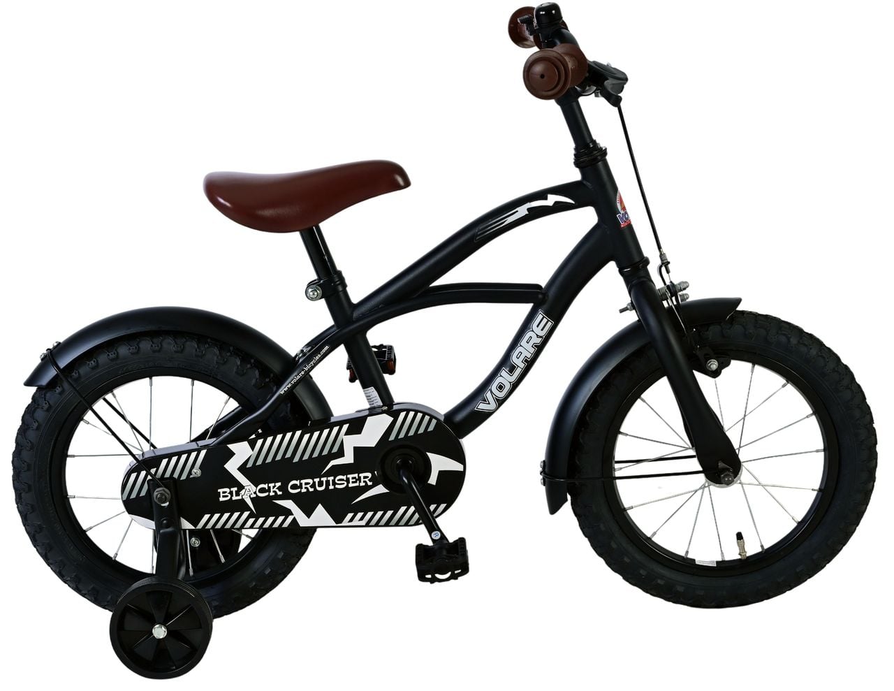 Volare - Kinderfahrrad 14'' - Schwarzer Cruiser (41401)