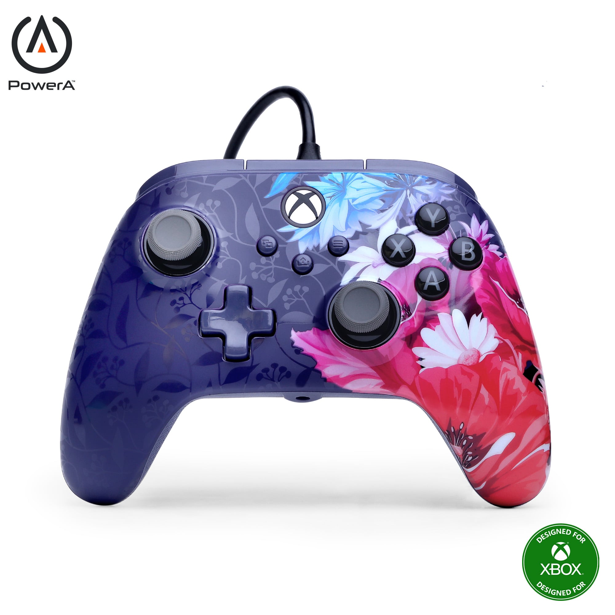 PowerA - Advantage Plus Wired Controller - Xbox Series X - S - Night Blossom