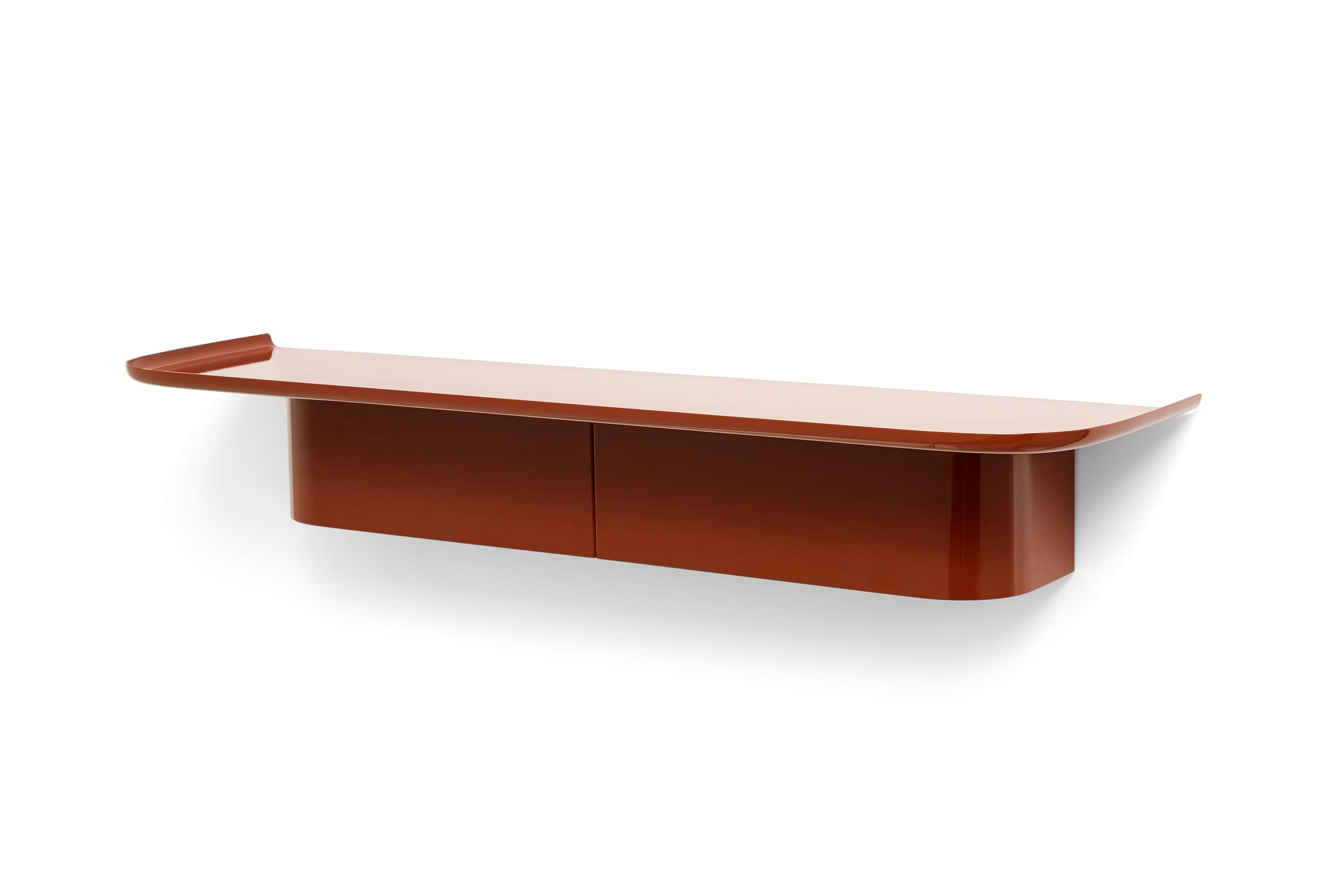 HAY - Korpus Regal 7 Haken 90x25x14 cm (Ziegelrot)